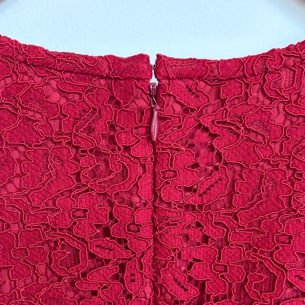 Boden Red‎ Lace Top - Picture 8 of 11